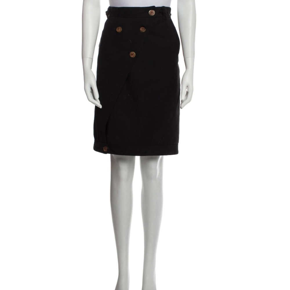 Alexandre Herchcovitch Wool Knee Length Skirt